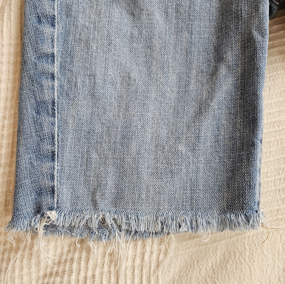 Citizens Of Humanity Blue Jean Denim Long Shorts Classic Cutoff Style 251 - Picture 15 of 16